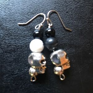 Onyx and Silver Skulls